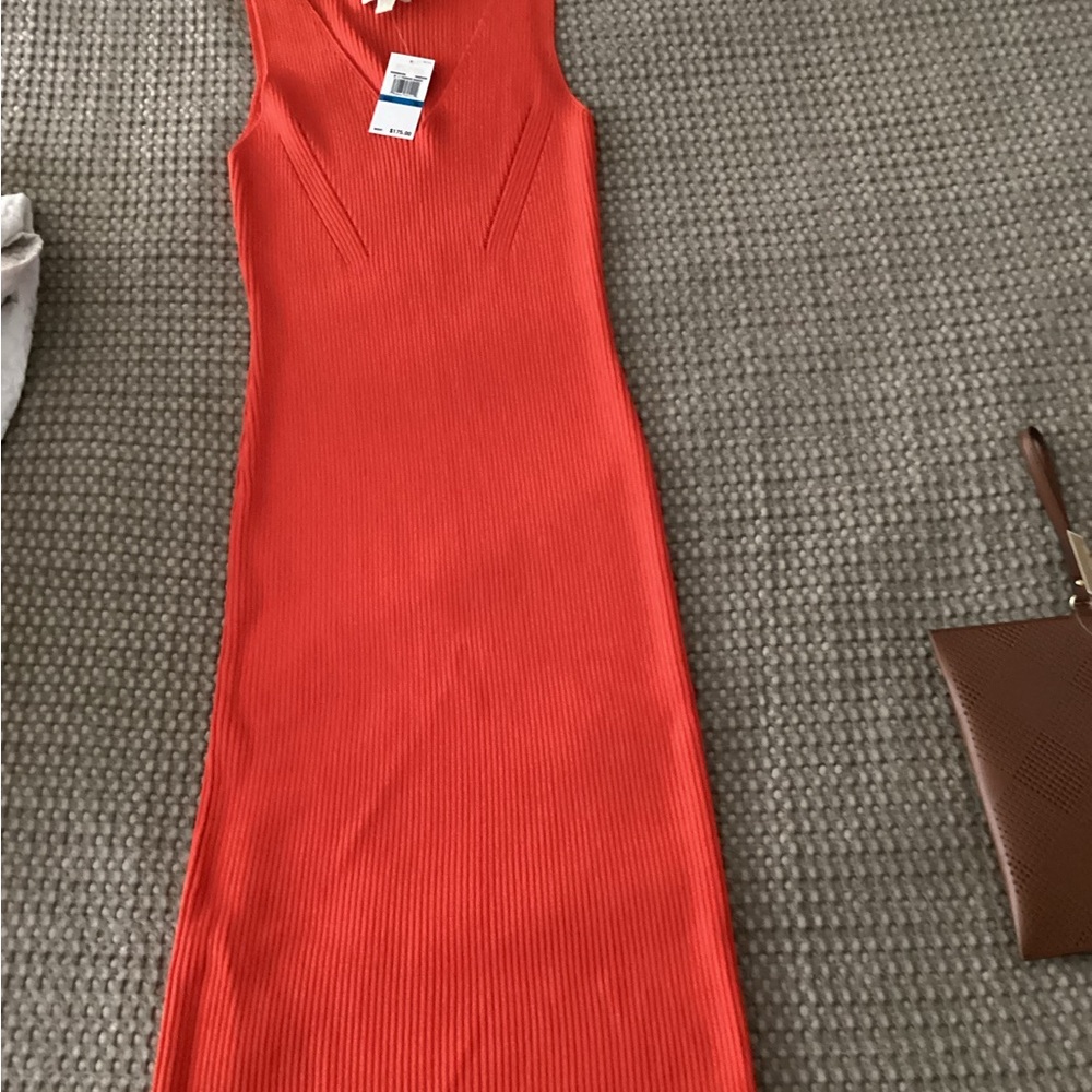 NWT Michael Kors Sleeveless Mandarin Orange Dress